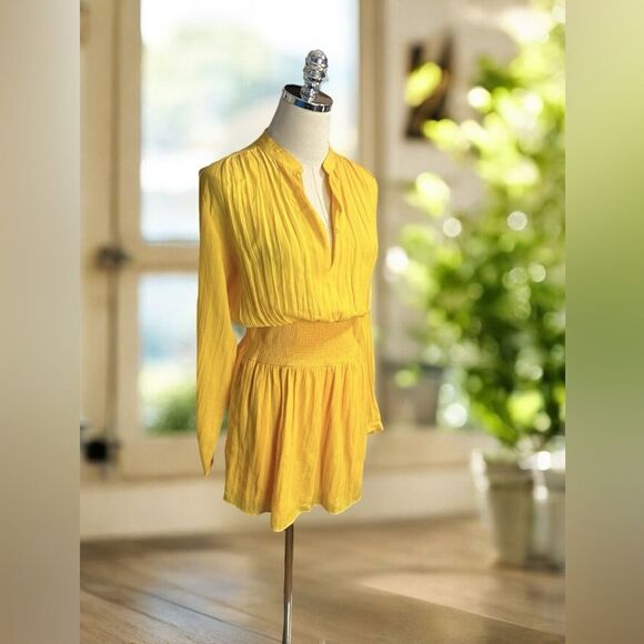 NWT Rag & Bone Calista Long Sleeve Pockets Cotton Mini Dress Size XS - Picture 4 of 14